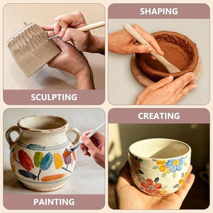 Air Dry Clay Kit for Adults - Complete Pottery Starter Set with Tools - Image 5