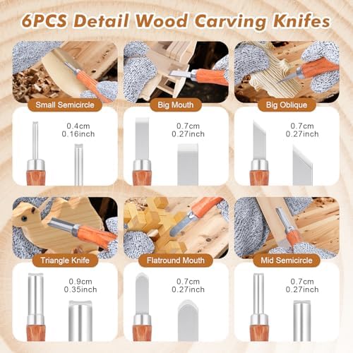 Ninonly 42pcs Wood Carving Tools Kit for Beginners - Image 5