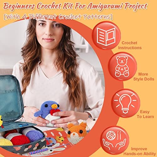 Coopay Crochet Kit for Beginners Adults w/Step-by-Step Tutorial - Image 2