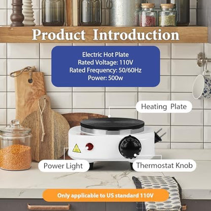 SAEUYVB Candle Making Kit/Supplies with Electric Hot Plate（White） - Image 5