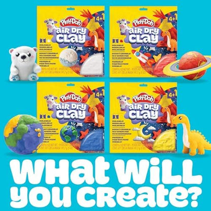 Play-Doh Brand Air-Dry Clay, 5 oz. Air and Modeling Clay Bag, Arts and Crafts Supplies for Adults and Kids, Tools & Kit - Image 6