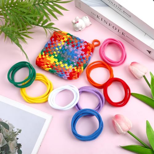 FEBSNOW 180 Pieces Rainbow Potholder Loom Kit Elastic Loops Potholder Maker - Image 4