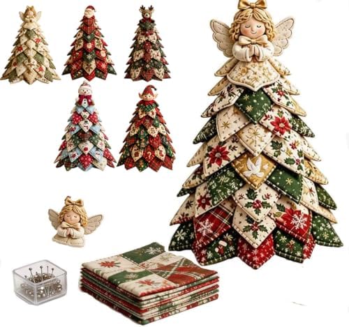 HZSprance DIY Quilted Christmas Tree Kit –3D Fabric Patchwork Kit(D) by HZSprance