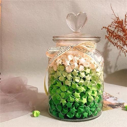 2160 Sheets Origami Star Paper 4 Green Color Strips Double Sided Lucky Star Decoration Folding Paper for DIY Hand Art Supplies (Green-2160 sheets) - Image 6