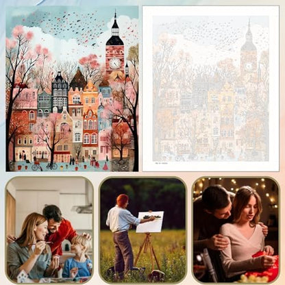 5DDIYART Paint by Numbers for Adults Beginner, London Paint by Number Kits on Canvas Without Framed,Paint by Easy Acrylic Painting Home Wall Decor 16x20inch - Image 6