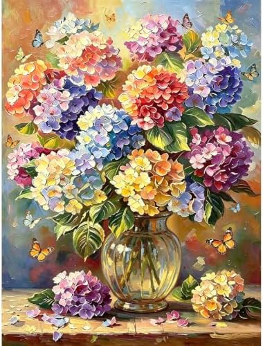 Arttoplus Flowers Paint by Numbers Kit for Adults Beginner 16x20inch by Arttoplus