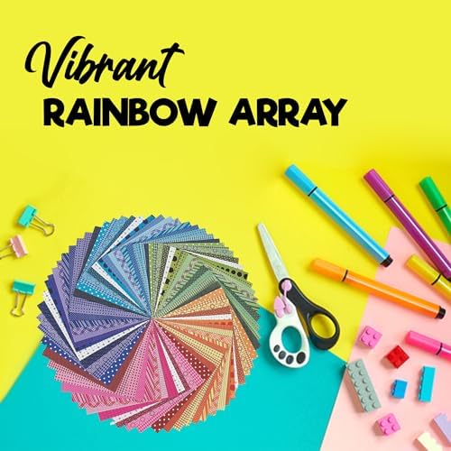 Fun Express Scrapbook Paper, Rainbow, 12x12, 100 Sheets - Image 2