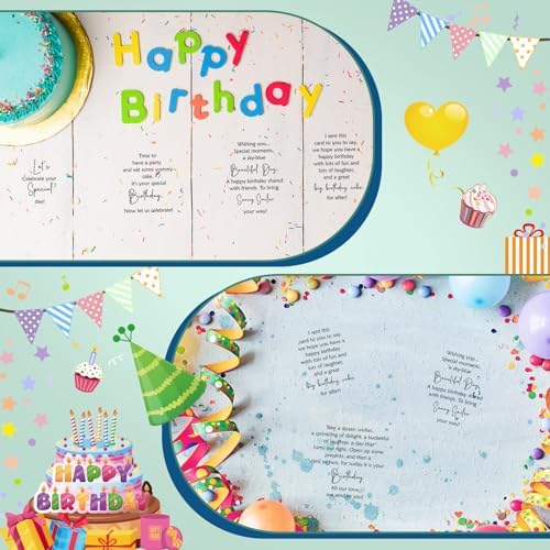 Watersay 240 Pcs Happy Birthday Peelable Stickers, 4 x 3.5 Inches - Image 6