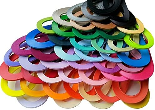 ODETOJOY White Quilling Paper Strips 10mm for Crafts Paper Quilling Strip 3/8inch-120pcs, 52cm (10mm) - Image 6