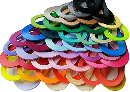 ODETOJOY White Quilling Paper Strips 10mm for Crafts Paper Quilling Strip 3/8inch-120pcs, 52cm (10mm) - Image 6