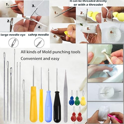 18PCS Candle Punch Tool Professional Candle Wick Needle for Silicone Molds and Candles,Hook Punch Needle Wick for Molds,Candle Making Supplies for Beginner - Image 7