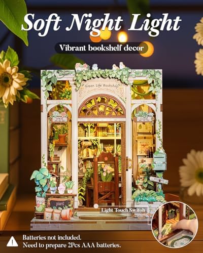 Cutefun Book Nook Kit - DIY Miniature Dollhouse Kit for Adults and Teens - Image 2
