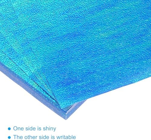 MECCANIXITY 100 Sheet Glitter Origami Paper 4x4 Inch Shiny Sparkly Square Folding Sheet 10x10cm Iridescent Paper for DIY Art, Craft Decor, Dark Blue - Image 4