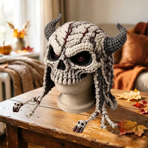 Fantasy Hood Hat DIY Crochet Kit Series for Beginners (Skull) - Image 2