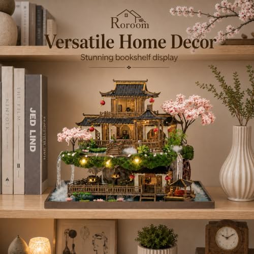 Roroom DIY Miniature House Kit, Fairyland Pavilion Dollhouse Kit - Image 4
