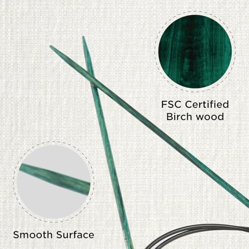 KnitPro Dreamz Fixed Circular Needles 40" (100cm) | US Size 0 (2mm) - Image 2