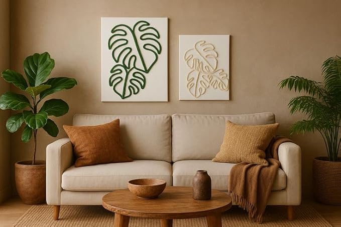 Macrame Kit for Beginners - DIY Rope Canvas Wall Art Kit with Ropes Supplies & Tools | DIY Macrame Art Wall Hanging Decor Starter Set, Craft Kits for Adults, Boho Aesthetic Home Decoration (Green)