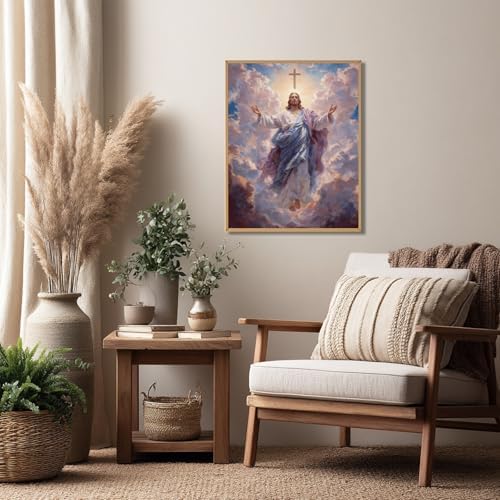 Reivworl Jesus Paint by Numbers Kit for Adults, Jesus Paint by Number for Adults, Painting by Number Kits for Gifts and Wall Decor 16x20Inch - Image 2