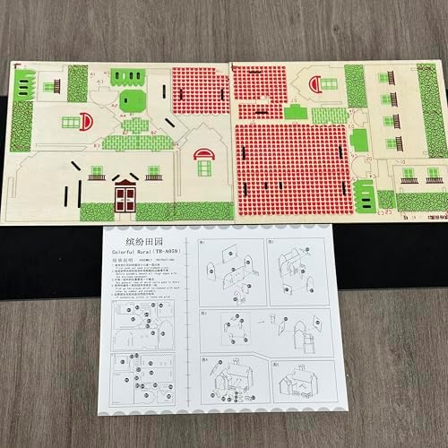 Log Cabin 3D Wooden House Puzzle,DIY Mini Building Model Kit，014 - Image 6