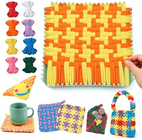 morwant Weaving Loom Kit for Kids, Craft Kit for Girls 6-12, Potholder Loom by morwant