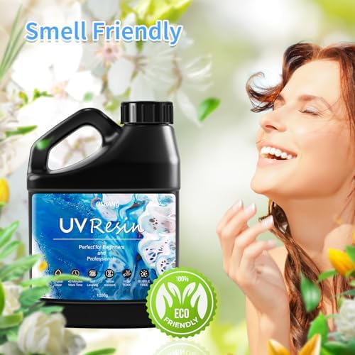 1000g UV Resin, Crystal Clear for Beginners and Professionals, UV Resin Hard Type Kit for Jewelry Making, Earrings, DIY Craft - Image 3