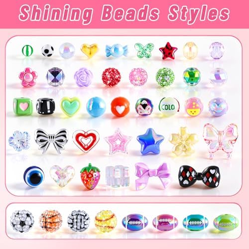 TOHONGADON 2200 PCS DIY Bag Charm Kits,Assorted 8 Color,with Video Tutorial - Image 3