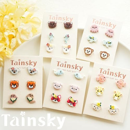 Tainsky Animal Clay Cutters for Polymer Clay Jewelry, 33 Shapes Earring Studs Cutters for Polymer Clay Making - Image 3