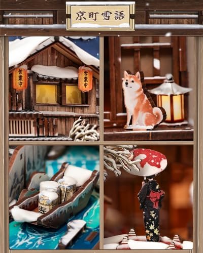 CUTEBEE Book Nook Kit, Japanese DIY Miniature Dollhouse for Adults - Image 4