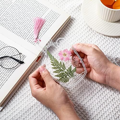 Taobary 91 Pcs DIY Dried Flowers Bookmarks Transparent, Classic Color - Image 6