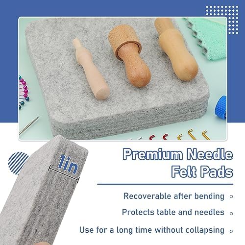 Mayboos Needle Felting Kit, 6"x6" Needle Felting Pad Tools - Image 4
