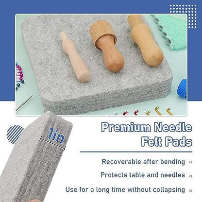 Mayboos Needle Felting Kit, 6"x6" Needle Felting Pad Tools - Image 4