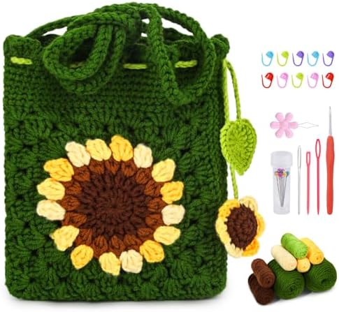 Pnytty Crochet Kits, Crochet Starters Kit with Crocheting Tools Supplies by Pnytty