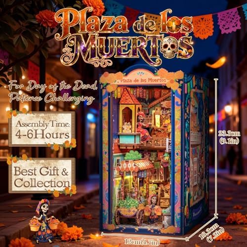 Cutefun Book Nook Kit for Adults, DIY Miniature House Mexican Art & Culture - Image 2