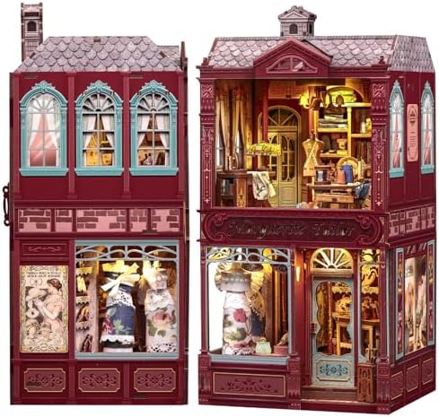 Cutebee Book Nook Kit, Miniature Dollhouse Kit (MargueriteTailor) by CUTEBEE