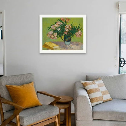 Flower Paint by Numbers Kit for Adults – DIY Oleanders Still Life by Vincent Van Gogh on Canvas 16x20 Inch, Acrylic Paint Set, Suitable for Beginners, Floral Wall Art for Home Decoration or Gifts - Image 4