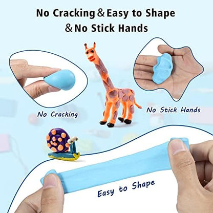 Aestd-ST Polymer Clay Kit 72 Colors, Oven Bake Modeling Clay for Kids - Image 5
