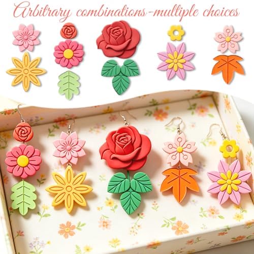 ORIGACH 22 Pcs Flower & Plant Polymer Clay Cutters Set - Image 4
