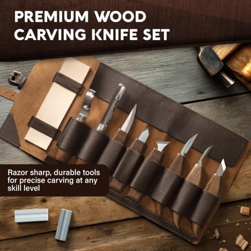 75 Wood Carving Kit for Beginners - Gift Ready Whittling Kit Set 32pcs - Image 6