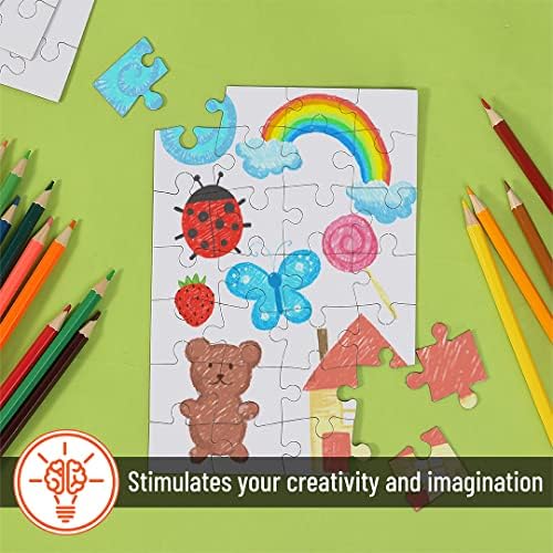 Mr. Pen- Blank Puzzle, 8 Pack, 28 Pieces/Pack, 5.5" x 8.1" - Image 5