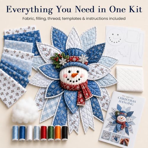 Daily Partner Quilted Christmas Door Hanging DIY Sewing Kit (G) - Image 2