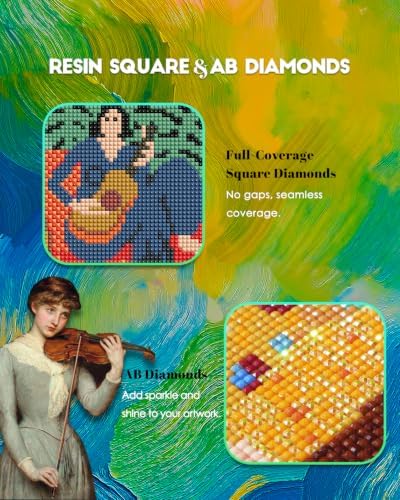 forever young Masterpiece Series Small Diamond Art Kits, 5x7 Inch Canvas - Image 4