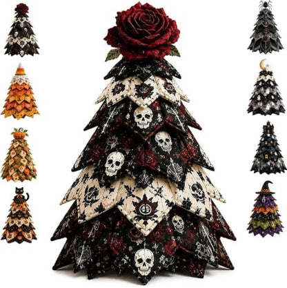 HZSprance DIY Quilted Christmas Tree Kit –3D Fabric Patchwork Kit(BlackB) by HZSprance