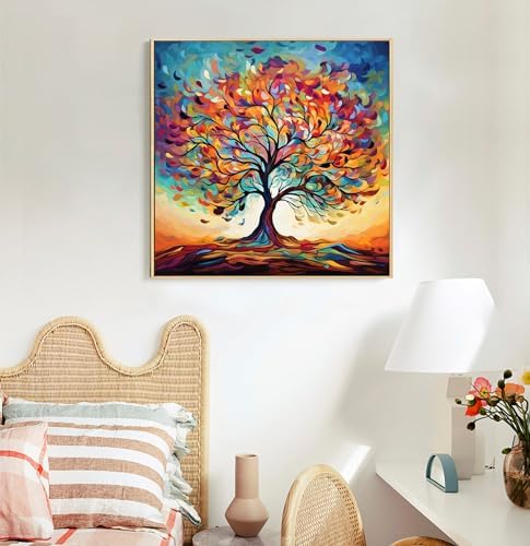 Framed Paint by Numbers Kit for Adults Beginners, Tree of Life - Image 3