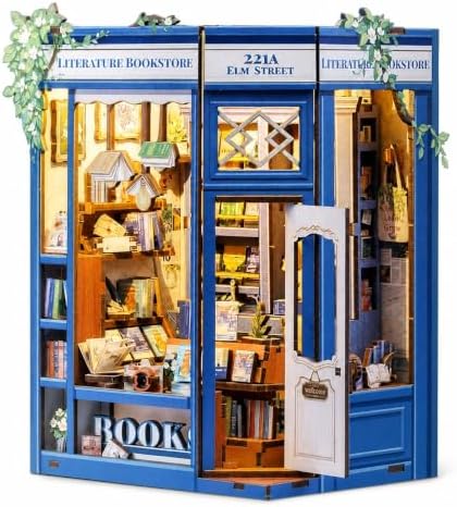 CUTEBEE Book Nook Kit for Adults, DIY Miniature House Kit, Mini House by CUTEBEE