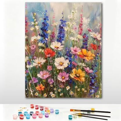 Pxzcrypha Wild Flowers Paint by Numbers Kit for Adults 16X20inch by Unknown