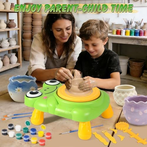 Pottery Wheel for Kids Complete Pottery Painting Kit Arts & Crafts for Kids - Image 6