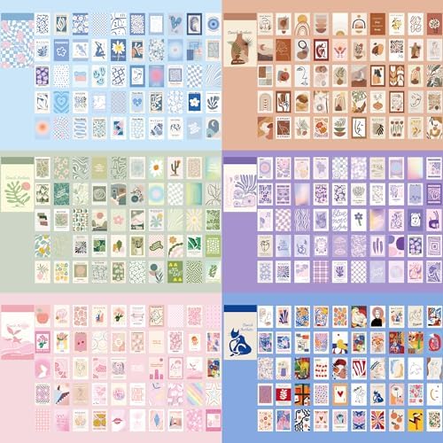 12 Sets 600 Sheets Washi Stickers for Journaling, Boho, Abstract, Vintage Scrapbook Sticker Set for Bullet Journal Art Diary Card Craft Gifts Planner Notebook - Image 2
