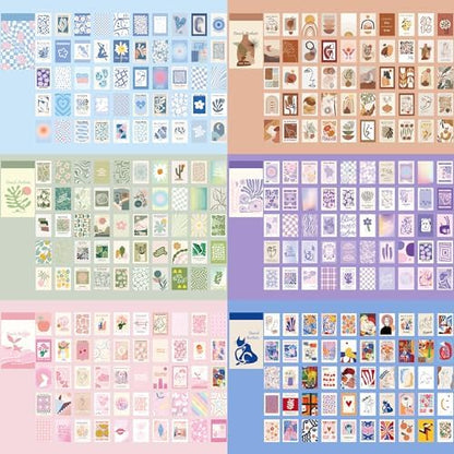 12 Sets 600 Sheets Washi Stickers for Journaling, Boho, Abstract, Vintage Scrapbook Sticker Set for Bullet Journal Art Diary Card Craft Gifts Planner Notebook - Image 2