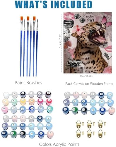 3 Pack Coquette Paint by Numbers Kit for Adults,Color By Numbers for Adults - Image 4