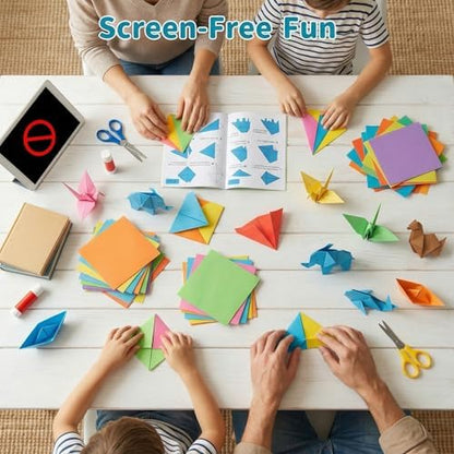Koogel 250 Sheets Origami Paper Craft Kits, 6"x 6" with Origami Book - Image 4